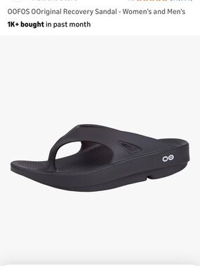 OOFOS Black 00ahh Recovery Flip Sandal